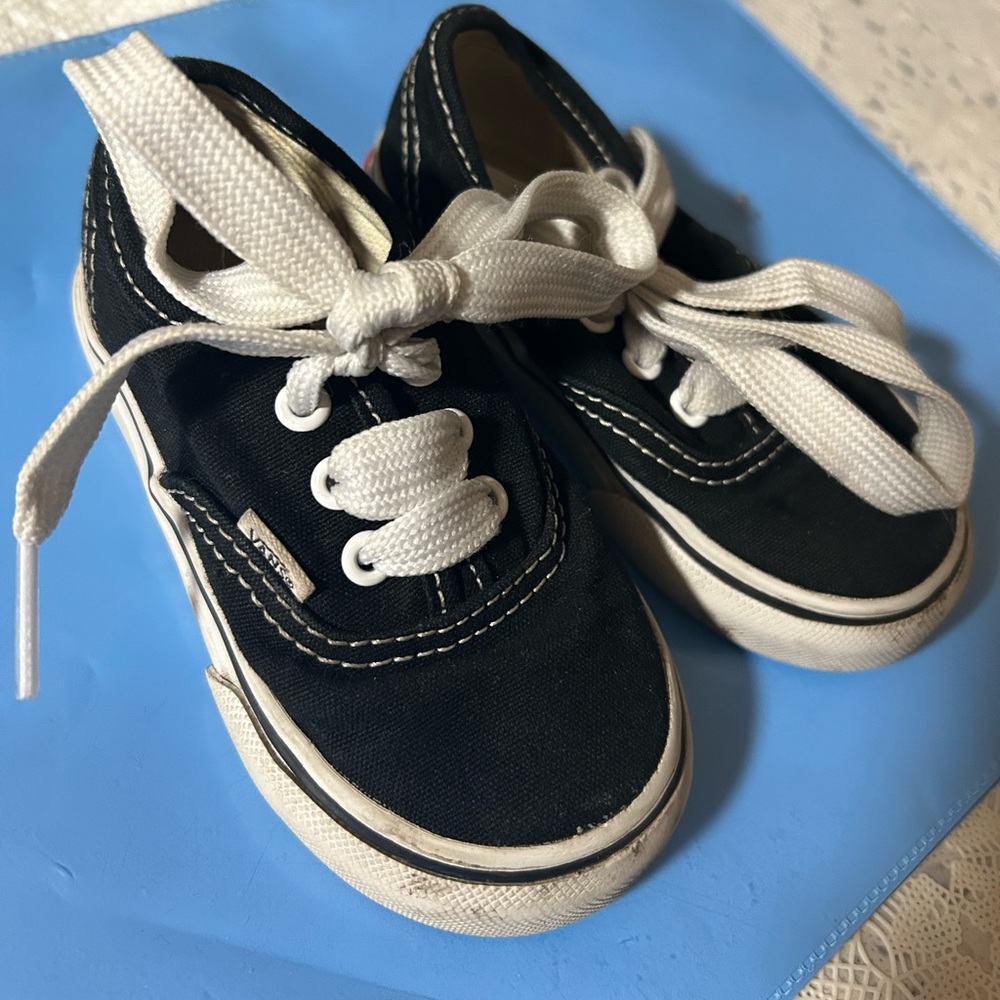 Kids Black Canvas Shoes